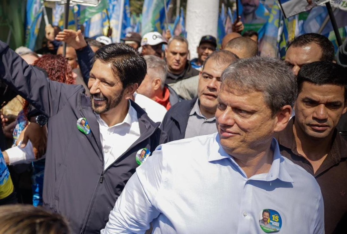 Sucessão paulista em 2026: Tarcísio e Ricardo Nunes se destacam na disputa Ricardo Nunes e Tarcísio de Freitas: unidos (Foto: Divulgação)