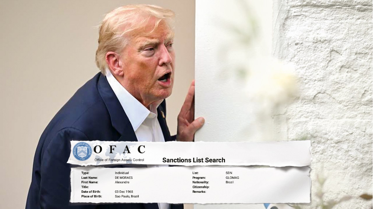 ARROGÂNCIA - O autoritário presidente americano: investida direta e inédita contra a Justiça do Brasil, com objetivos declaradamente políticos (Foto: Fatih Aktas/Anadolu/Getty Images)