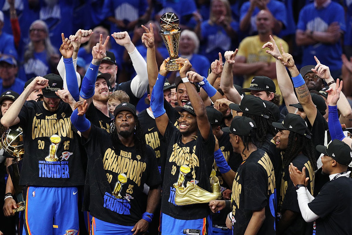 Thunder conquista seu primeiro título da NBA ao vencer os Pacers no jogo 7 Foto: Reprodução