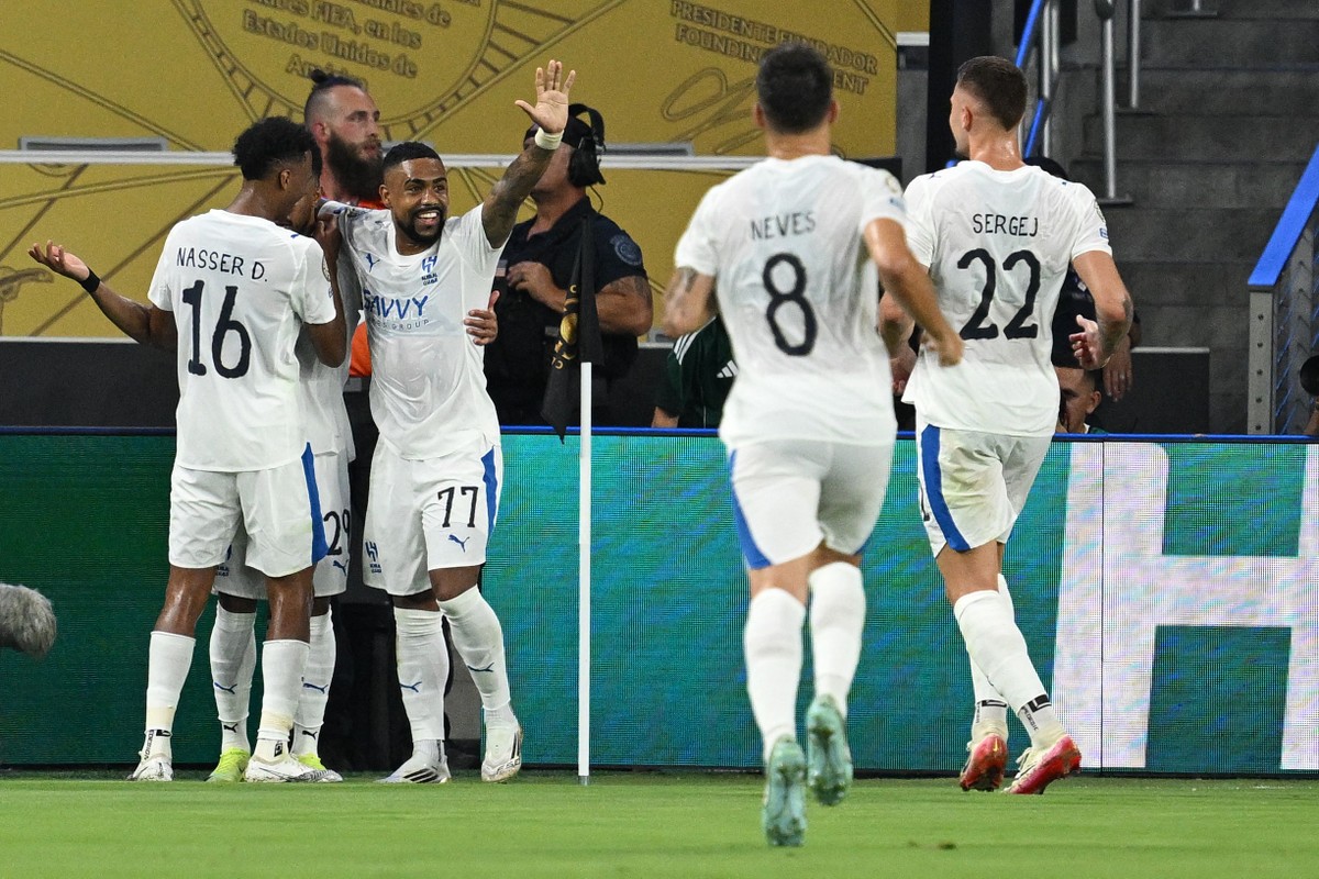 Al-Hilal avançou às oitavas de final da Copa do Mundo de Clubes (Foto: Federico PARRA / AFP)