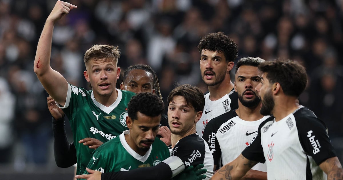 Palmeiras mantém esperança após empate no Dérbi que parecia derrota Corinthians e Palmeiras jogam duelo decisivo nesta quarta (Foto: Cesar Greco/Palmeiras)