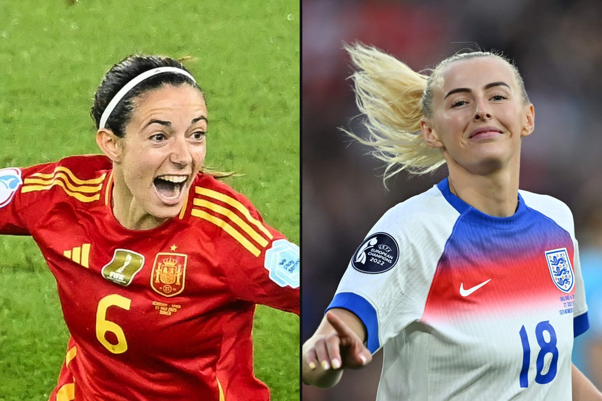 Aitana Bonmati, Alessia Russo e Chloe Kelly disputam o prêmio de melhor jogadora do mundo Foto: Reprodução/The Athletic UK