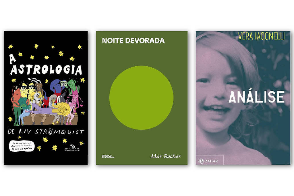 Literatura em destaque: adaptação de Carla Madeira e Alexandre de Moraes no Jabuti 'A Astrologia', 'Noite Devorada' e 'Análise' são os lançamentos destacados pela Tudo a Ler nesta semana (Foto: Folhapress)