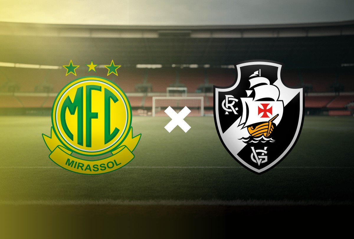 Mirassol e Vasco se enfrentam no Brasileirão; saiba onde assistir ao vivo Mirassol x Vasco, pelo Brasileirão (Foto: Editoria de Arte)