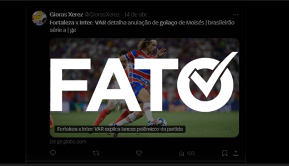 Foto:Reprodução