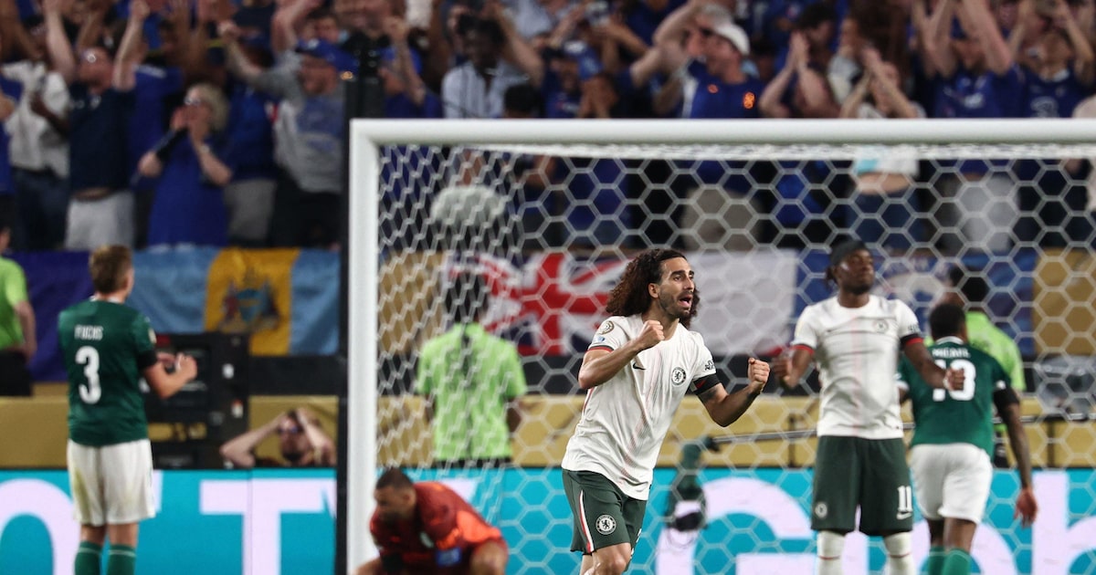 Cucurella enfrenta críticas no Chelsea enquanto time busca título no Mundial de Clubes Marc Cucurella celebrou muito a vitória sobre o Palmeiras que colocou o Chelsea na semifinal do Mundial de Clubes. (Foto: Franck Fife/AFP)