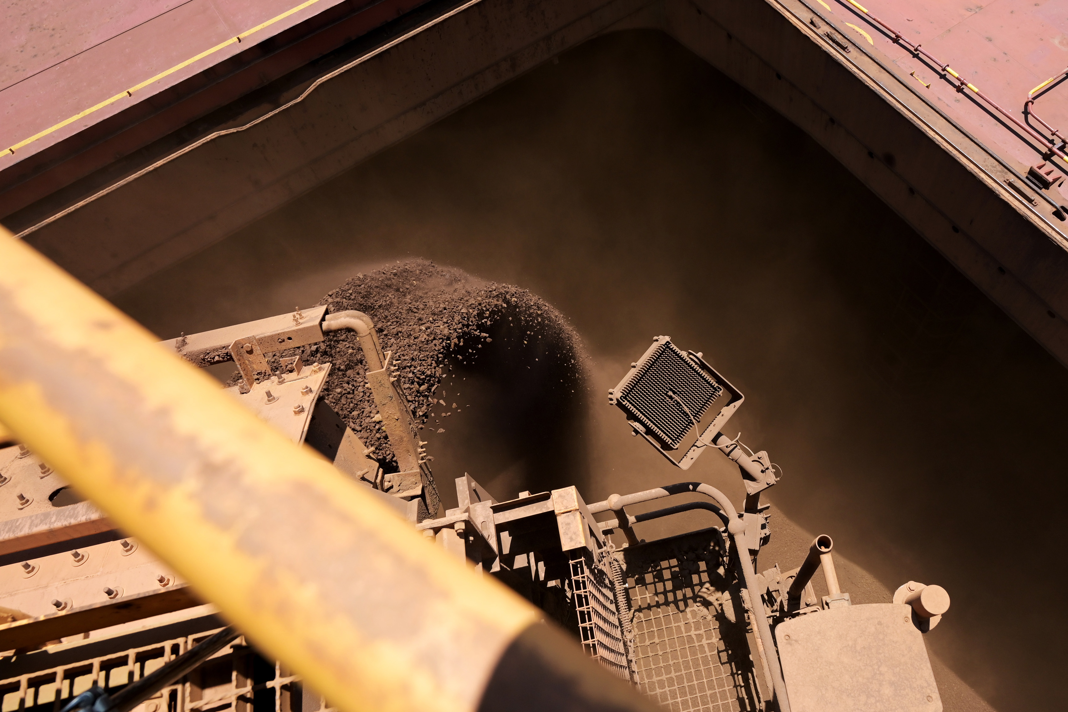 Minério de ferro da Rio Tinto (Foto: Carla Gottgens/Bloomberg)