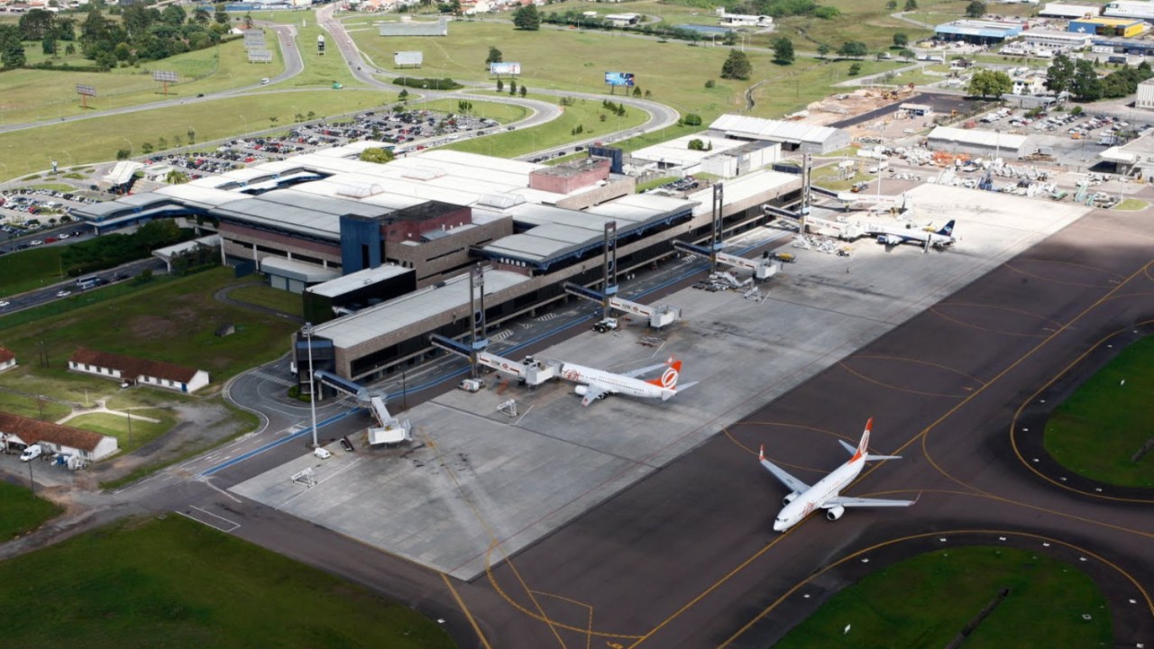 Aeroporto Afonso Pena, em Curitiba (PR) (Foto: Infraero/Divulgação)