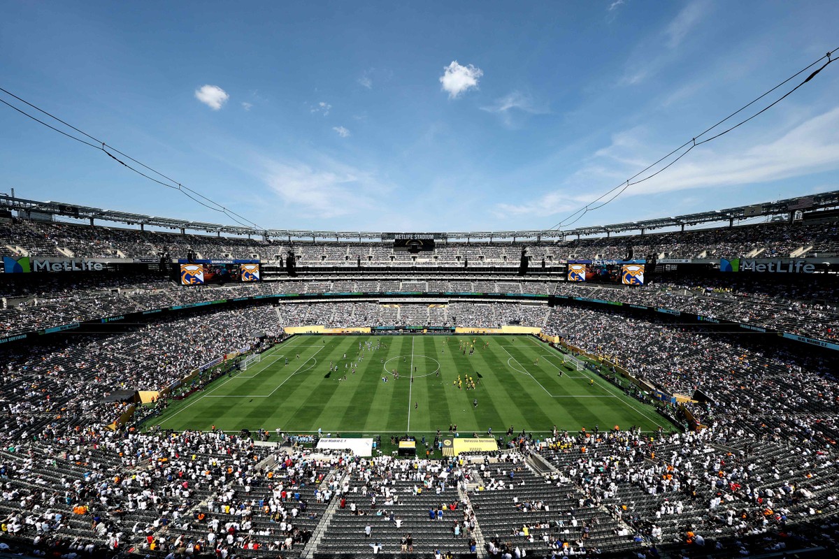 Ingressos para a final do Mundial de Clubes do Chelsea têm preços variados MetLife Stadium, em Nova Jersey, vai ser o palco da final do Mundial de Clubes (Foto: Sandra Montanez / GETTY IMAGES NORTH AMERICA / Getty Images via AFP)
