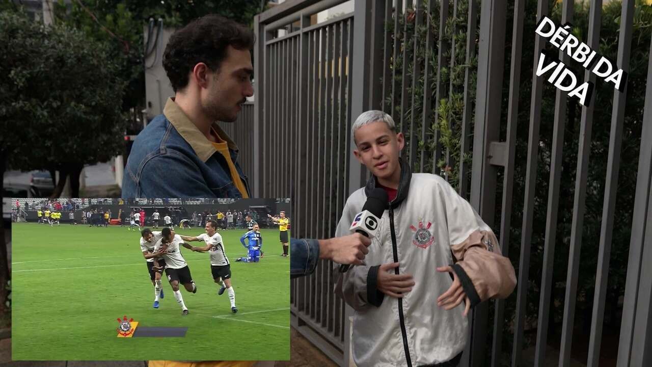 Torcedores do Palmeiras fazem protesto com faixas e cestas antes do Dérbi Foto: Reprodução