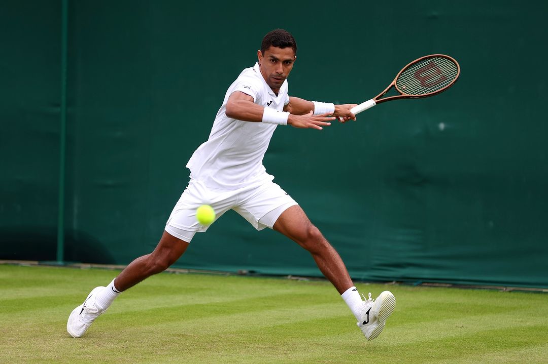 Monteiro desiste de partida no quali de Wimbledon após lesão no adutor Foto: Reprodução