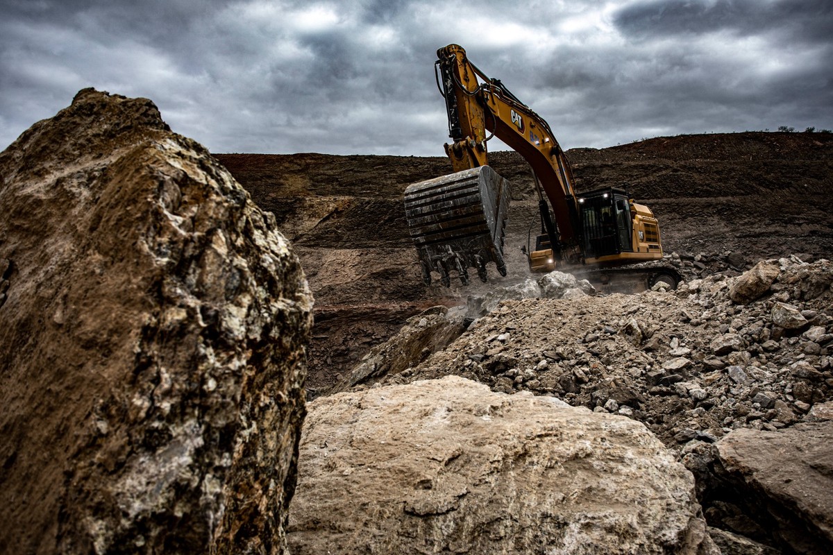 Extração de lítio próximo a Itinga, em Minas Gerais (Foto: Dado Galdieri/Bloomberg/14/03/2023)