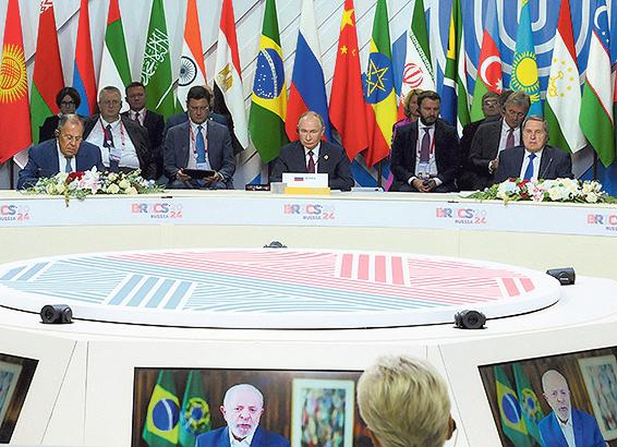 Ataque ao Irã complica consenso na cúpula do Brics ampliado no Brasil Reunião de cúpula do Brics em Kazan, na Rússia (Foto: Sergey Bobylev / Photohost agency brics-russia2024.ru)