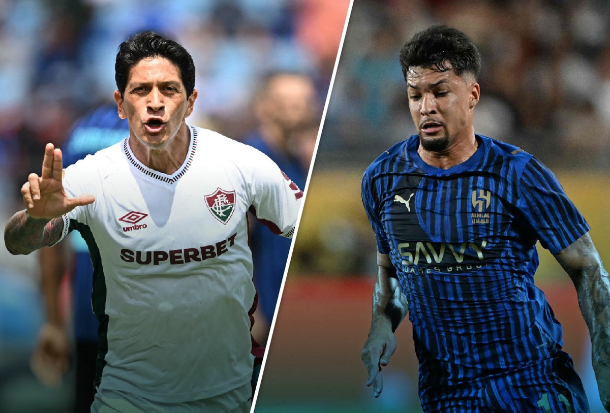 Fluminense e Al-Hilal analisam jogadores com maior chance de marcar no Mundial Germán Cano (à esquerda) e Marcos Leonardo podem decidir jogo (Foto: Editoria de Arte)