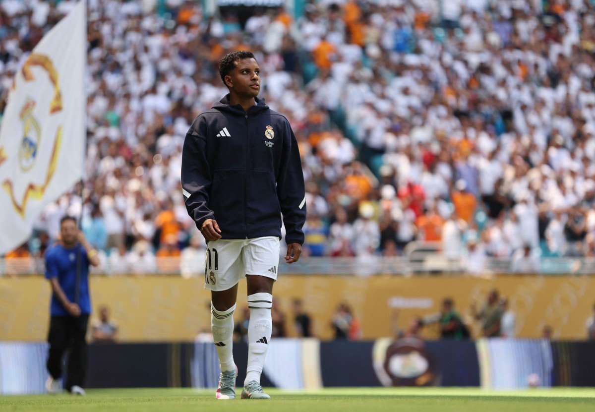 Rodrygo enfrenta dilema tático no Real Madrid e se vê em armadilha de utilidade Foto: Reprodução