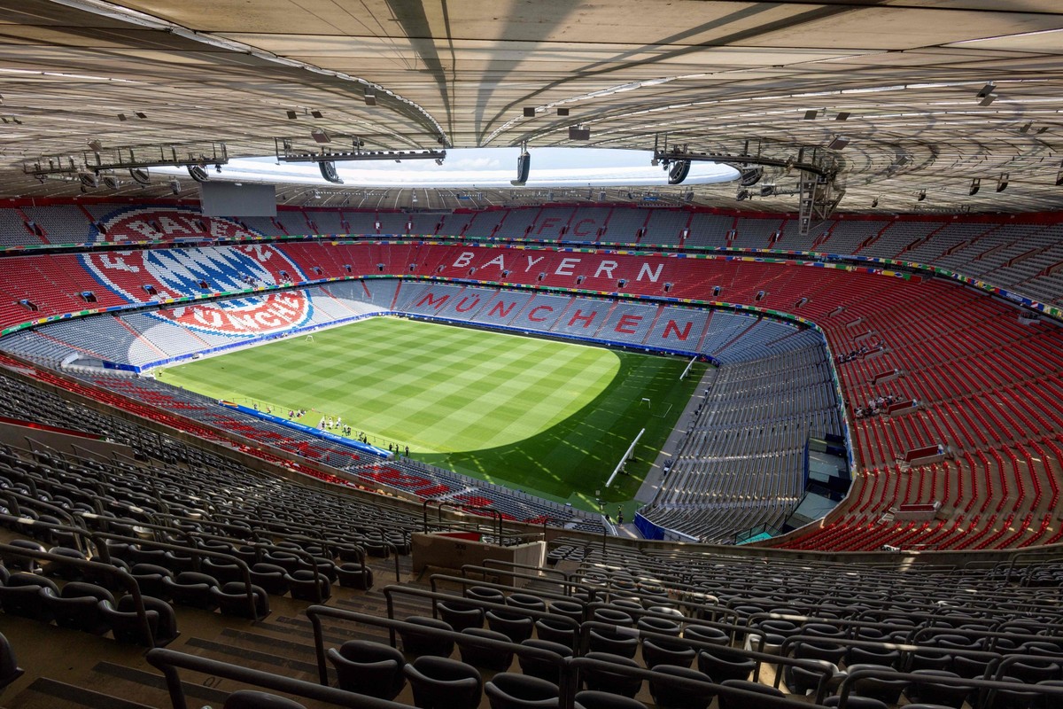 Allianz Arena, do Bayern de Munique — Foto: Odd ANDERSEN / AFP
