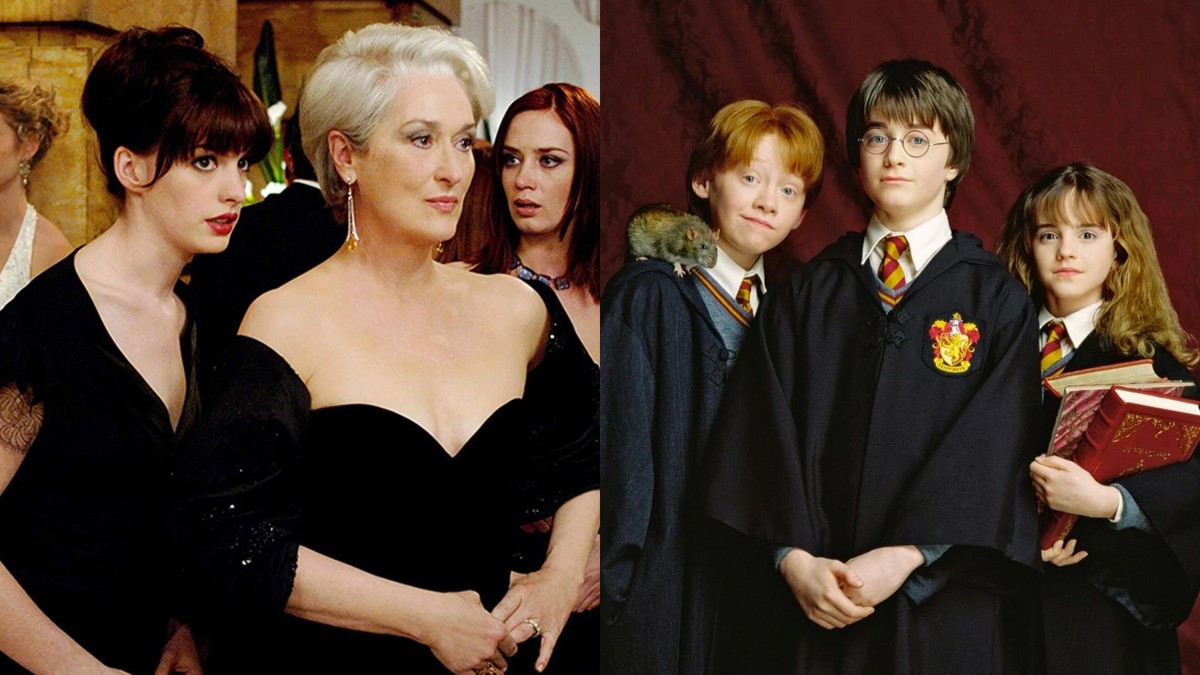 Filmes dos anos 2000 ganham sequências tardias e reavivam nostalgia no cinema 'O Diabo Veste Prada' e 'Harry Potter' ganharão novas produções em breve (Foto: Divulgação)