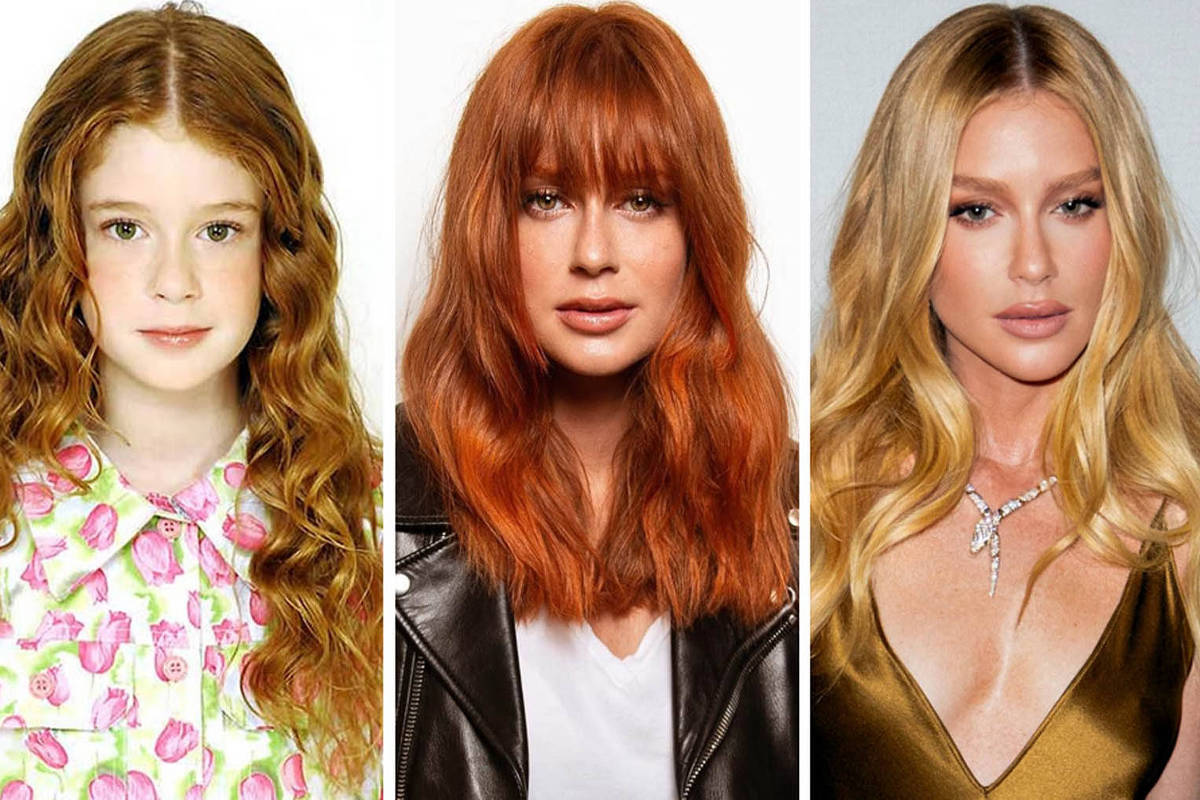 Marina Ruy Barbosa celebra 30 anos com curiosidades sobre sua trajetória artística Marina Ruy Barbosa em três fases da vida: visual varia bastante (Foto: Reprodução)