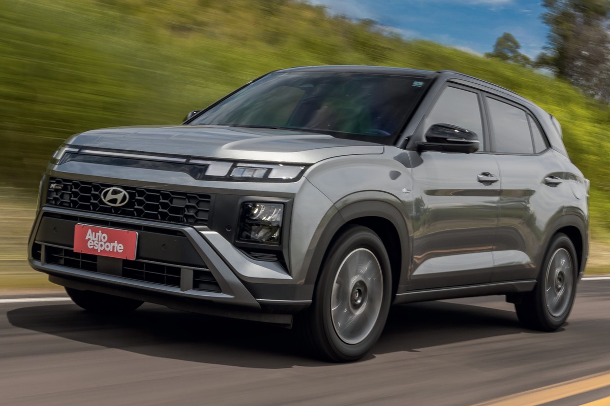 Novo Hyundai Creta traz inovações em tecnologia e motorização para o mercado Hyundai Creta trocará de geração em 2027 e terá versão híbrida (Foto: Renato Durães/Autoesporte)