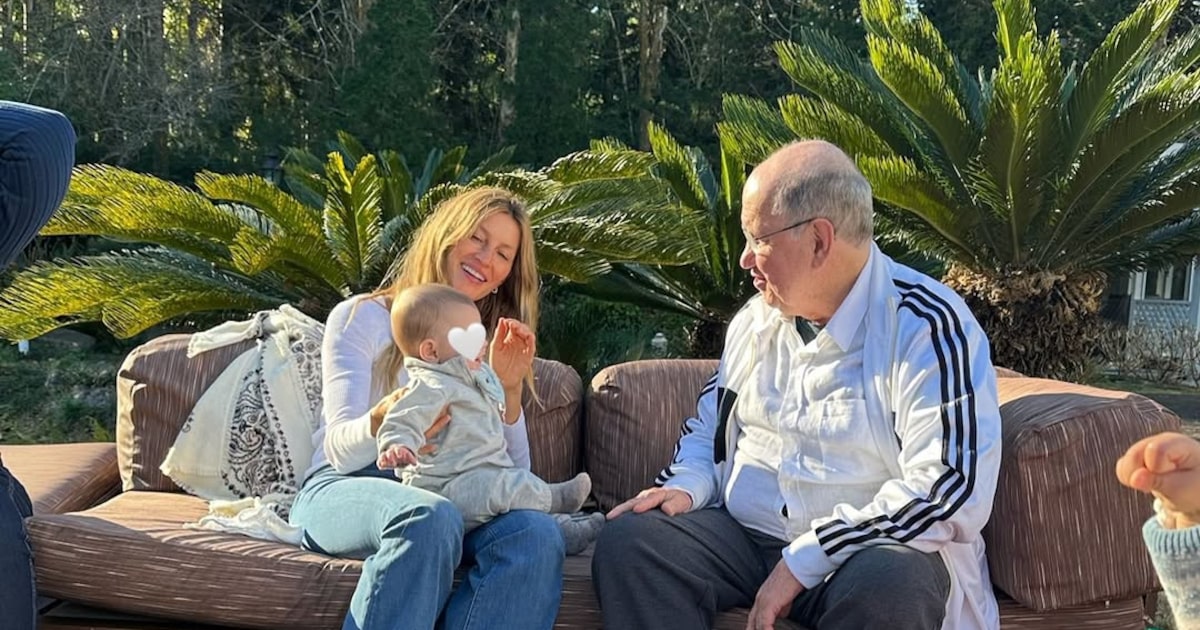 Gisele Bündchen compartilha fotos do filho caçula em aniversário na Serra Gaúcha Gisele deu à luz River em fevereiro deste ano, ele é fruto do seu relacionamento com Joaquim Valente. (Foto: @gisele via Instagram)