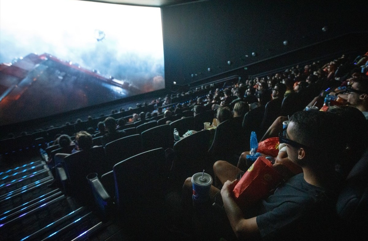 Cinemas registram aumento de 217% no público desde o fim da pandemia Sala de cinema — Foto: Brenno Carvalho / Agência O Globo