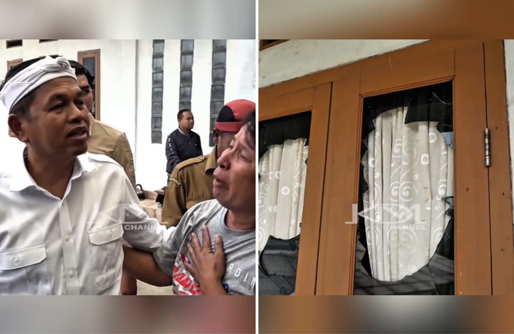 Muçulmanos são processados por ataque a retiro cristão na Indonésia Governador de Jabar visitou a casa invadida e atacada em Cidahu. (Foto: sukabumi_satu)
