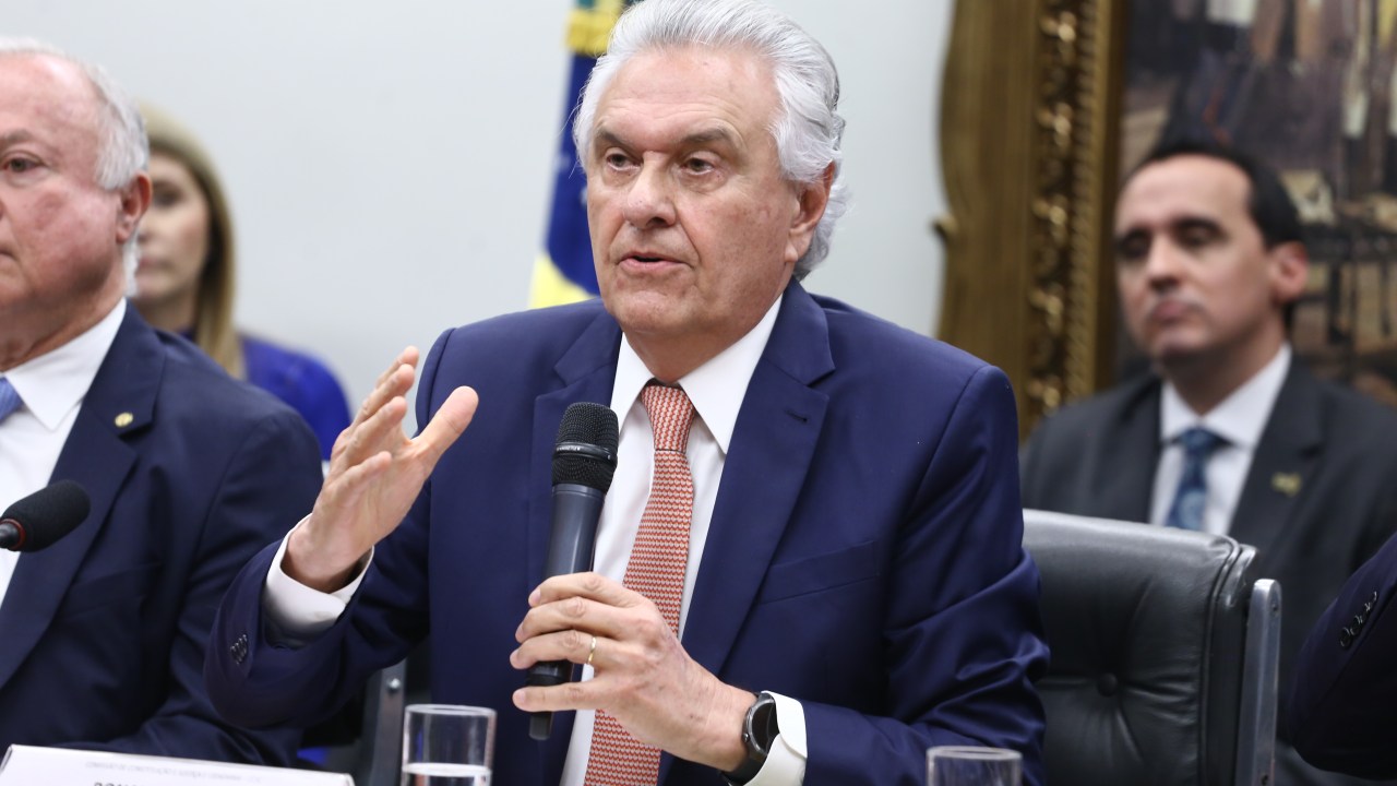 Governador de Goiás, Ronaldo Caiado (União Brasil): "obstrução total" (Foto: Vinicius Loures/Câmara dos Deputados/Divulgação)