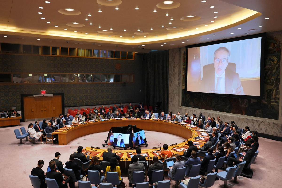 ONU alerta para ciclo de destruição no Oriente Médio após ataques dos EUA Conselho de Segurança da ONU se reúne em Nova York para discutir ataques dos EUA ao Irã (Foto: Michael M. Santiago/Getty Images/AFP)