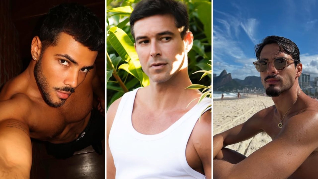 Gabriel Fuentes, Bernardo Velasco e Brenno Leone (Foto: Reprodução/Instagram)
