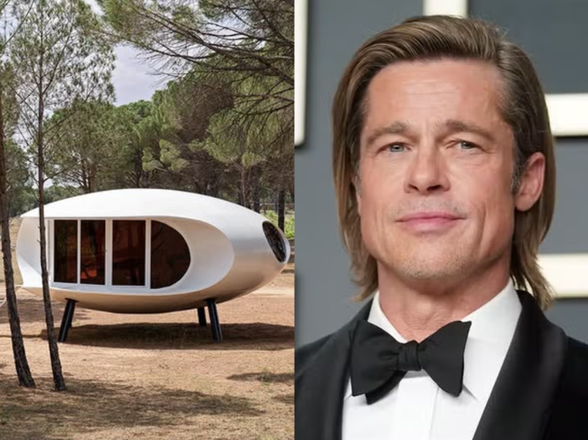 Brad Pitt adquiriu construção pré-fabricada de 1969, chamada de Casa Xasteros (Foto: Reprodução Instagram//AFP)