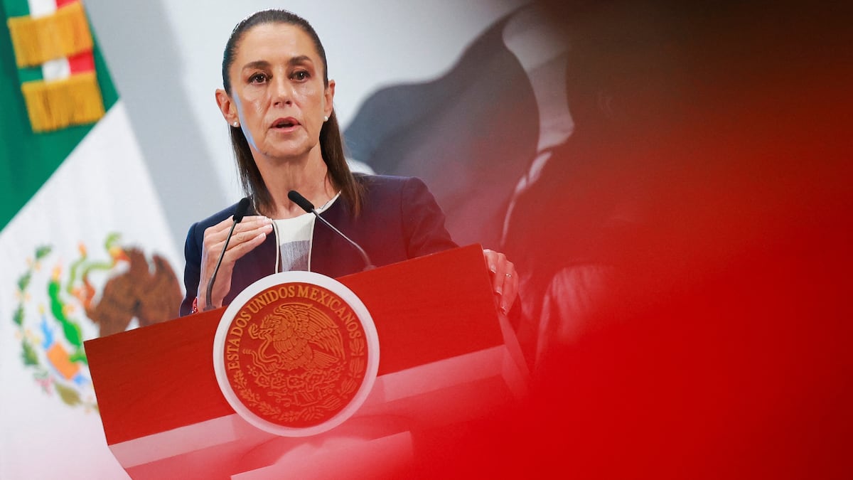 Claudia Sheinbaum, na Cidade do México, em 14 de julho de 2025. (Foto: Raquel Cunha/REUTERS)