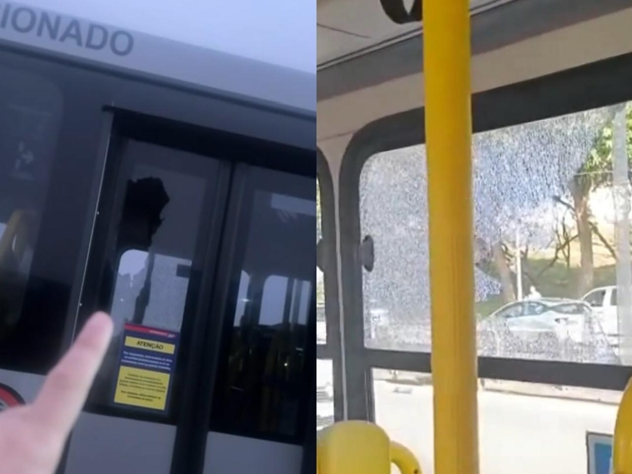 São Paulo registra 35 ataques a ônibus em um único dia e 235 em 20 dias 35 ônibus foram vandalizados ontem na cidade de São Paulo (Foto: TV Globo/Reprodução)