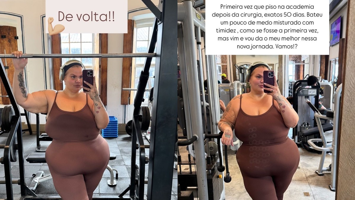A influenciadora Thais Carla usou as redes sociais para explicar que a cirurgia de redução do estômago agravou problema de queda de cabelo (Foto: Reprodução/Instagram)