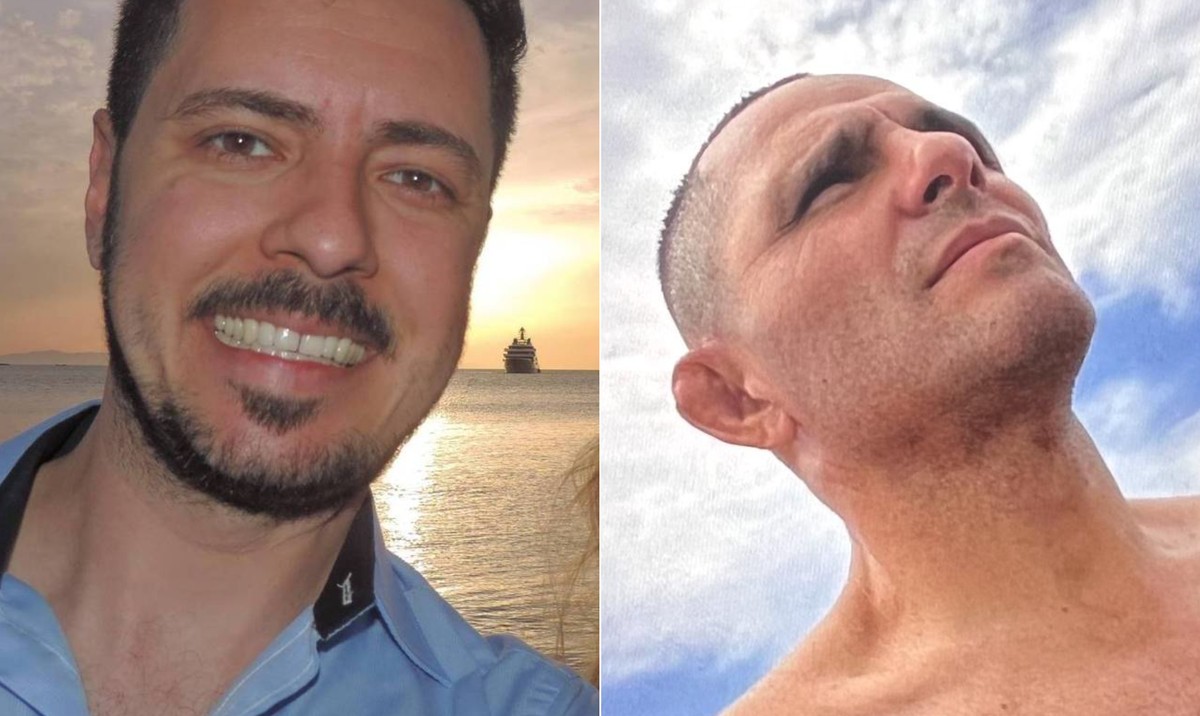 Lutador de jiu-jitsu é apontado como suspeito na morte de empresário em SP O empresário Adalberto Amarilio dos Santos Junior e o lutador de jiu-jitsu Leandro Talles (Foto: Reprodução)