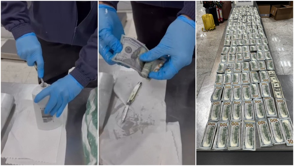 Mais de 200 mil dólares são encontrados em frascos de xampu no aeroporto Mais de 200 mil dólares são encontrados em frascos de xampu no aeroporto