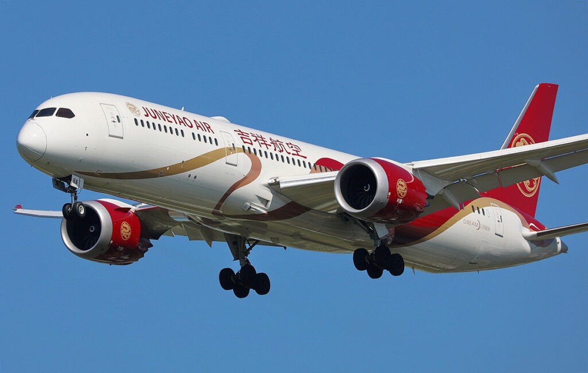 Boeing 787-9 Dreamliner da Juneyao Air (Foto: Reprodução)