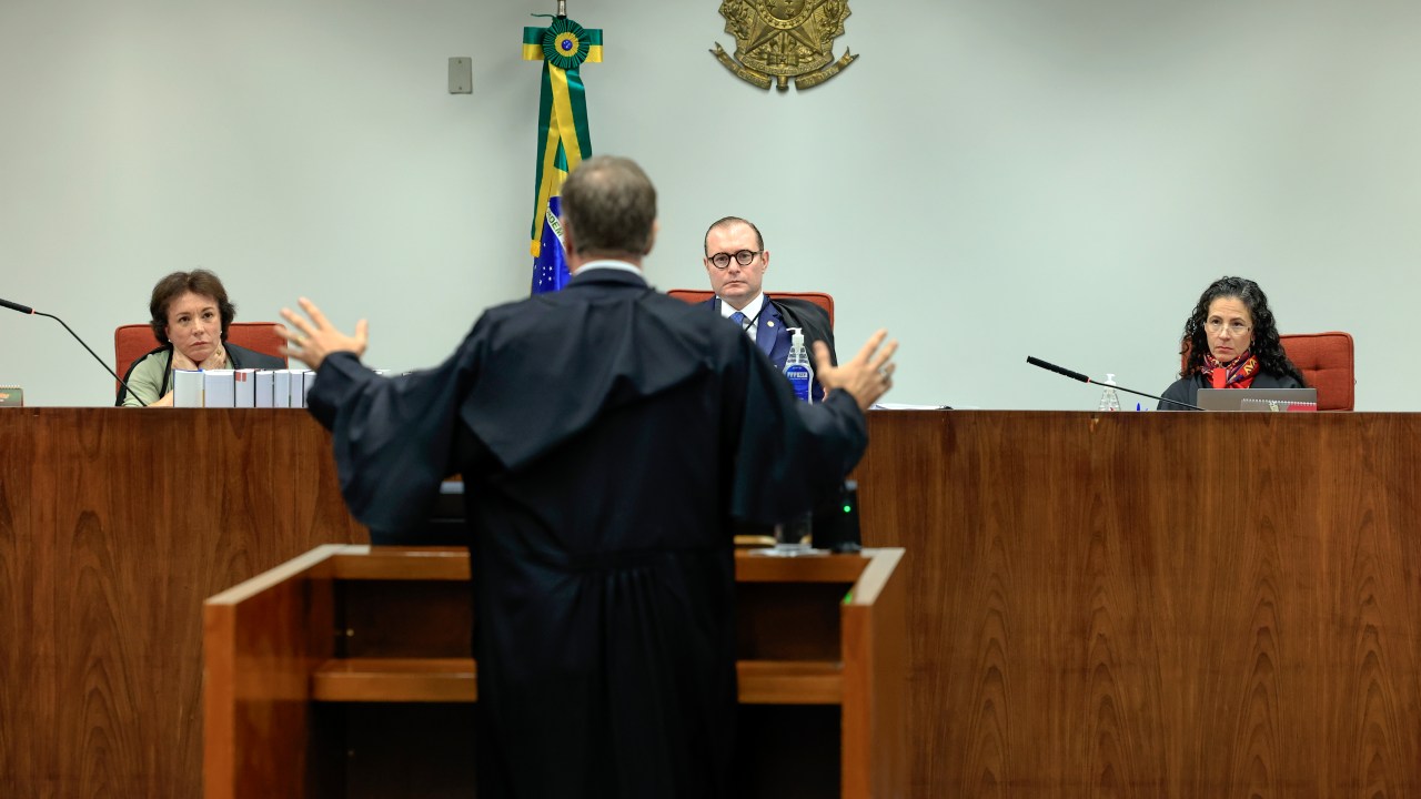 Primeira Turma do STF no julgamento da denúncia sobre o núcleo 3 da ação da trama golpista (Foto: Rosinei Soutinho/STF/Flickr)