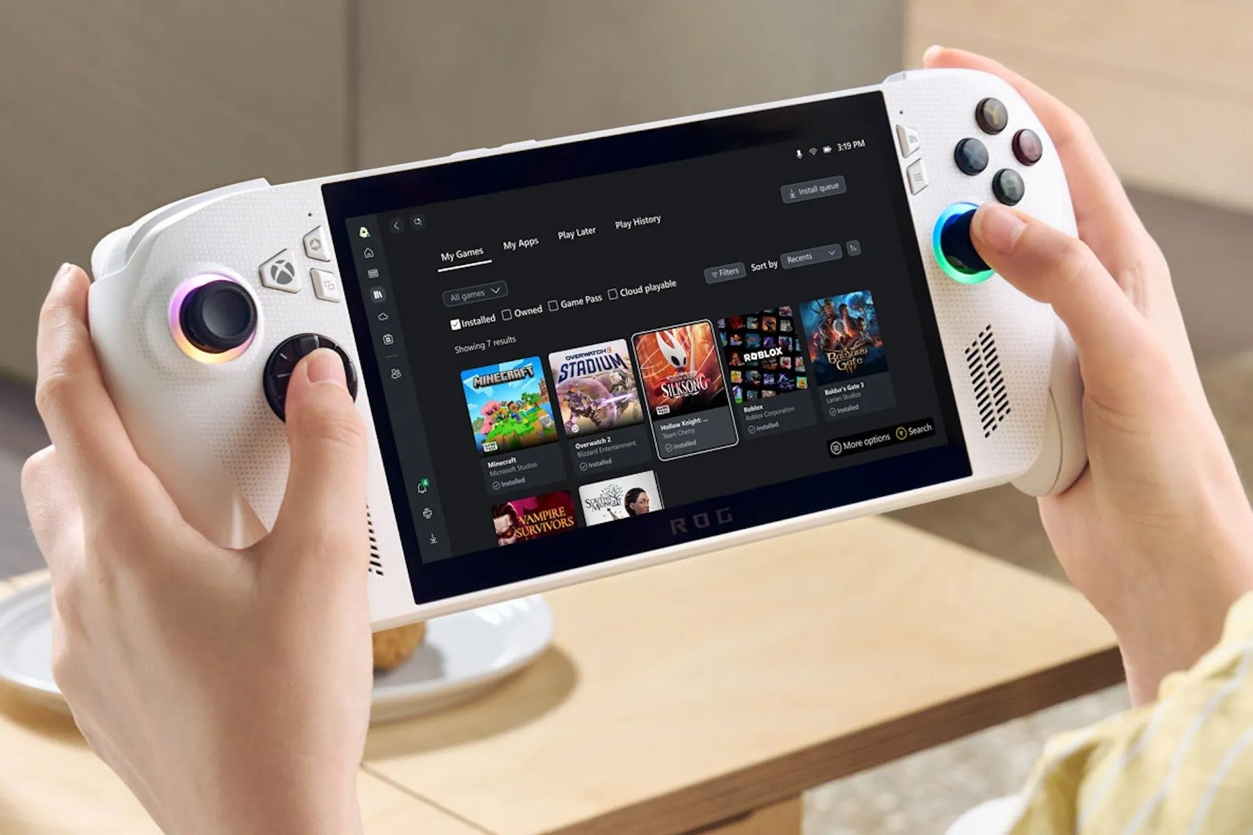 Microsoft integra jogos da Steam ao aplicativo Xbox no Windows Desenvolvido em parceria com a ASUS, ROG Ally também terá a nova funcionalidade que permite centralização de jogos de diferentes plataformas (Foto: Reprodução)