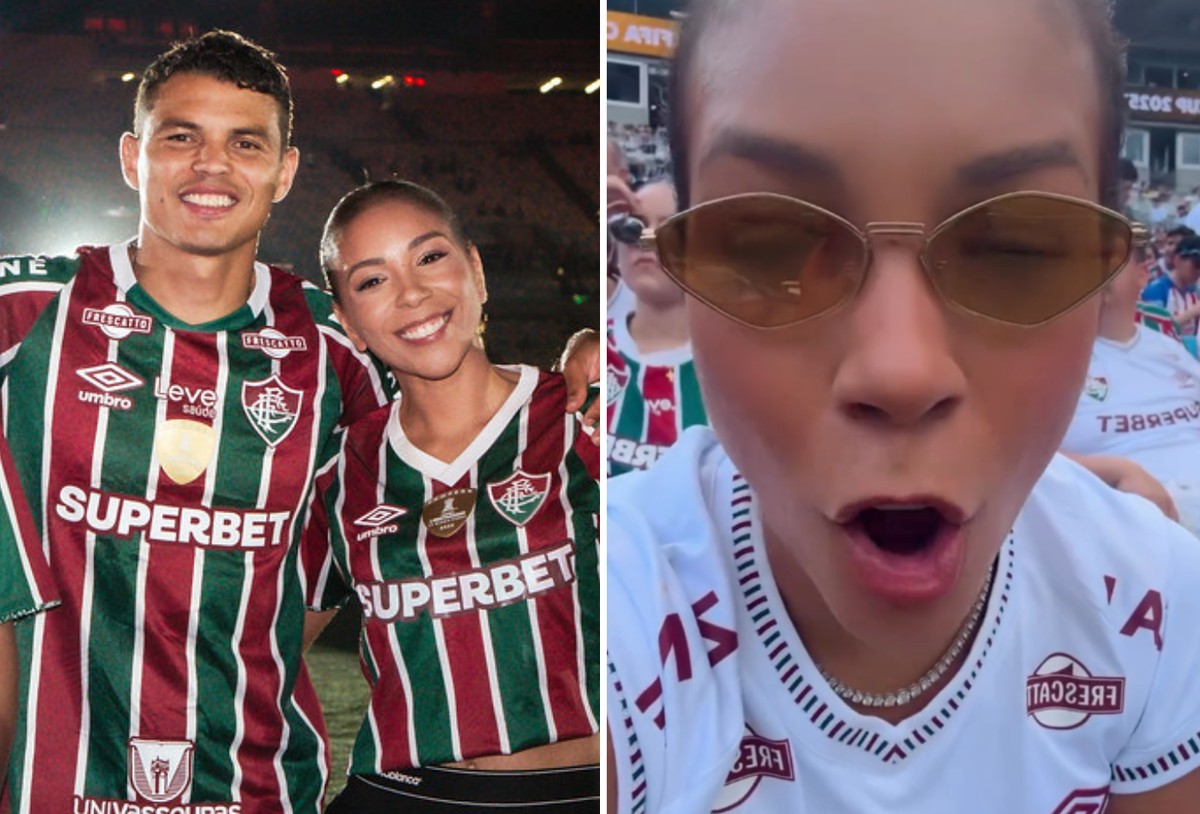 Esposa de Thiago Silva faz reclamação durante jogo do Fluminense pelo Mundial: 'Insuportável' (Foto: Reprodução/Instagram)