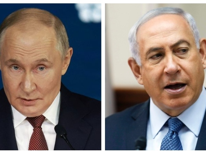 Israel justifica ataque ao Irã com argumentos semelhantes aos da Rússia na Ucrânia Vladimir Putin, presidente da Rússia, e Benjamin Netanyahu, primeiro-ministro de Israel (Foto: Reprodução)