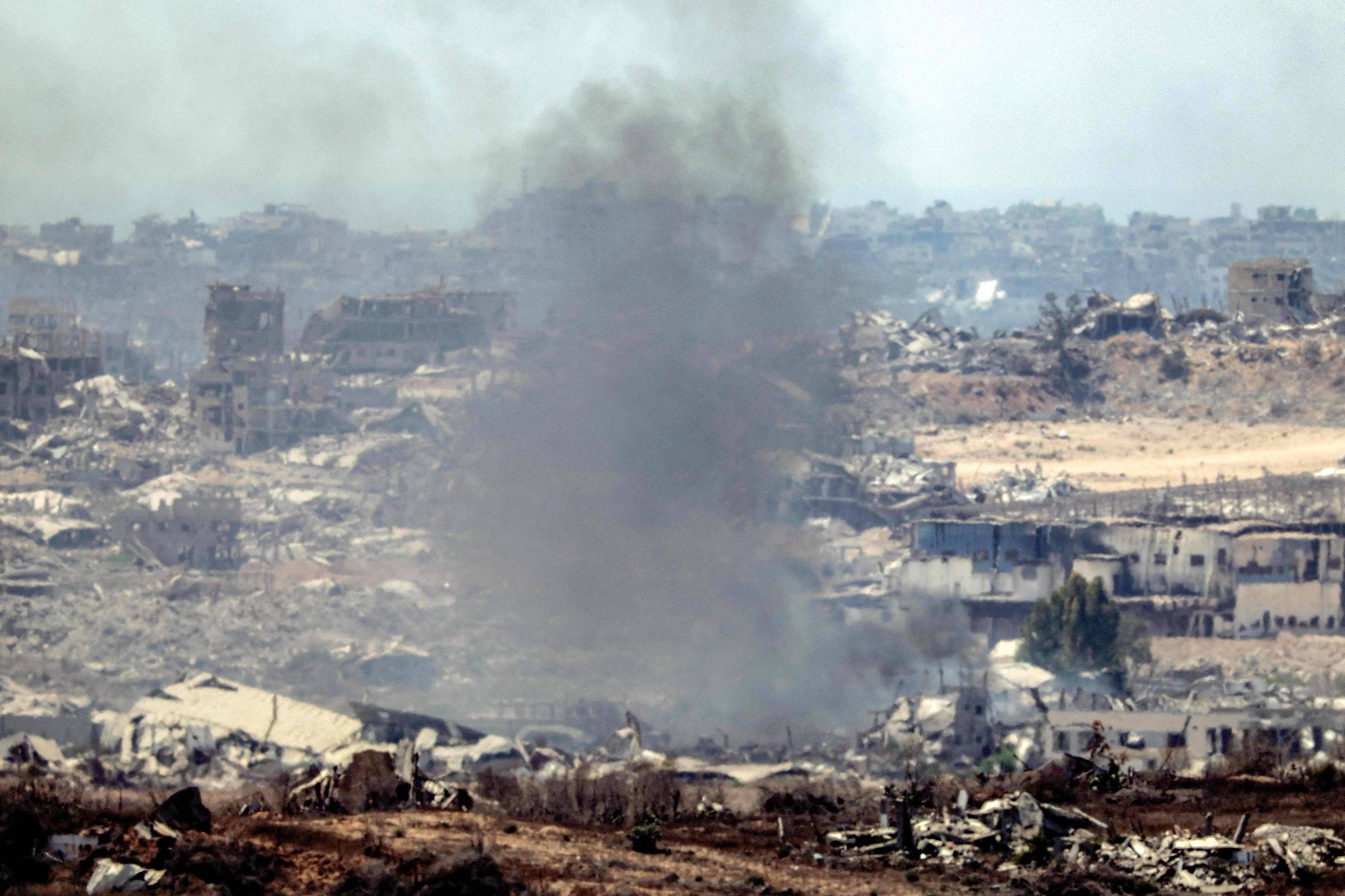 Brasil formaliza ação contra Israel por genocídio nos ataques em Gaza Bombardeio de Israel na Faixa de Gaza (Foto: JACK GUEZ/AFP)
