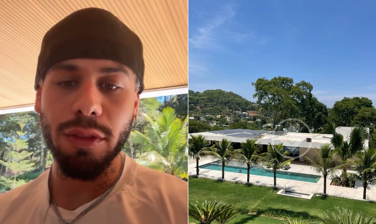 Zé Felipe comprou mansão de R$ 27 milhões em Goiânia (Foto: Reprodução/Instagram e My Broker Imobiliária)