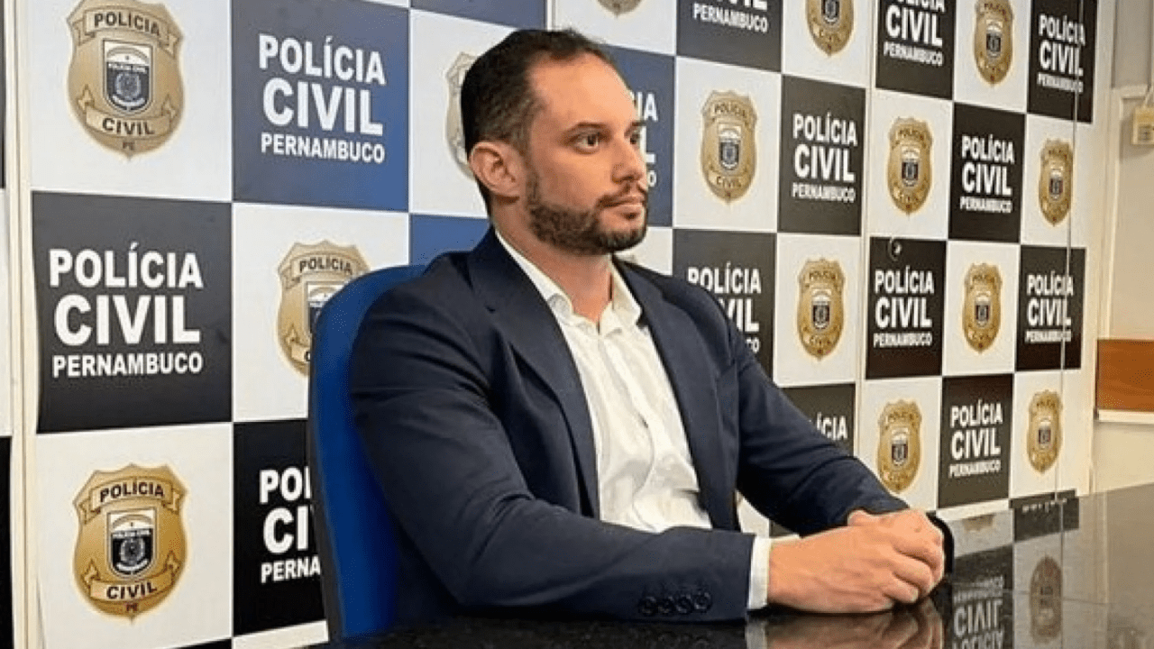 Luiz Alberto Braga de Queiroz atirou em jovem morador de Noronha após discussão registrada por câmera de segurança (Foto: PCPE/Divulgação)