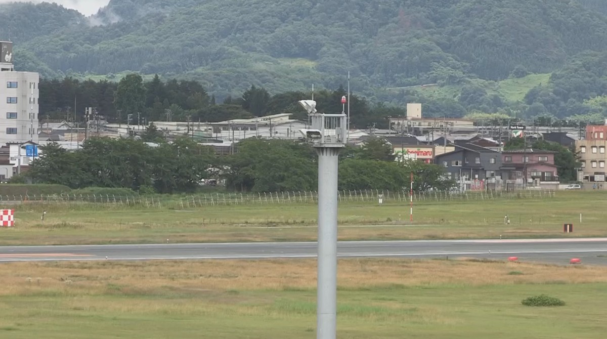 Aeroporto japonês fecha e cancela voos após urso invadir pista de decolagem Aeroporto de Yamagata (Foto: Reprodução)