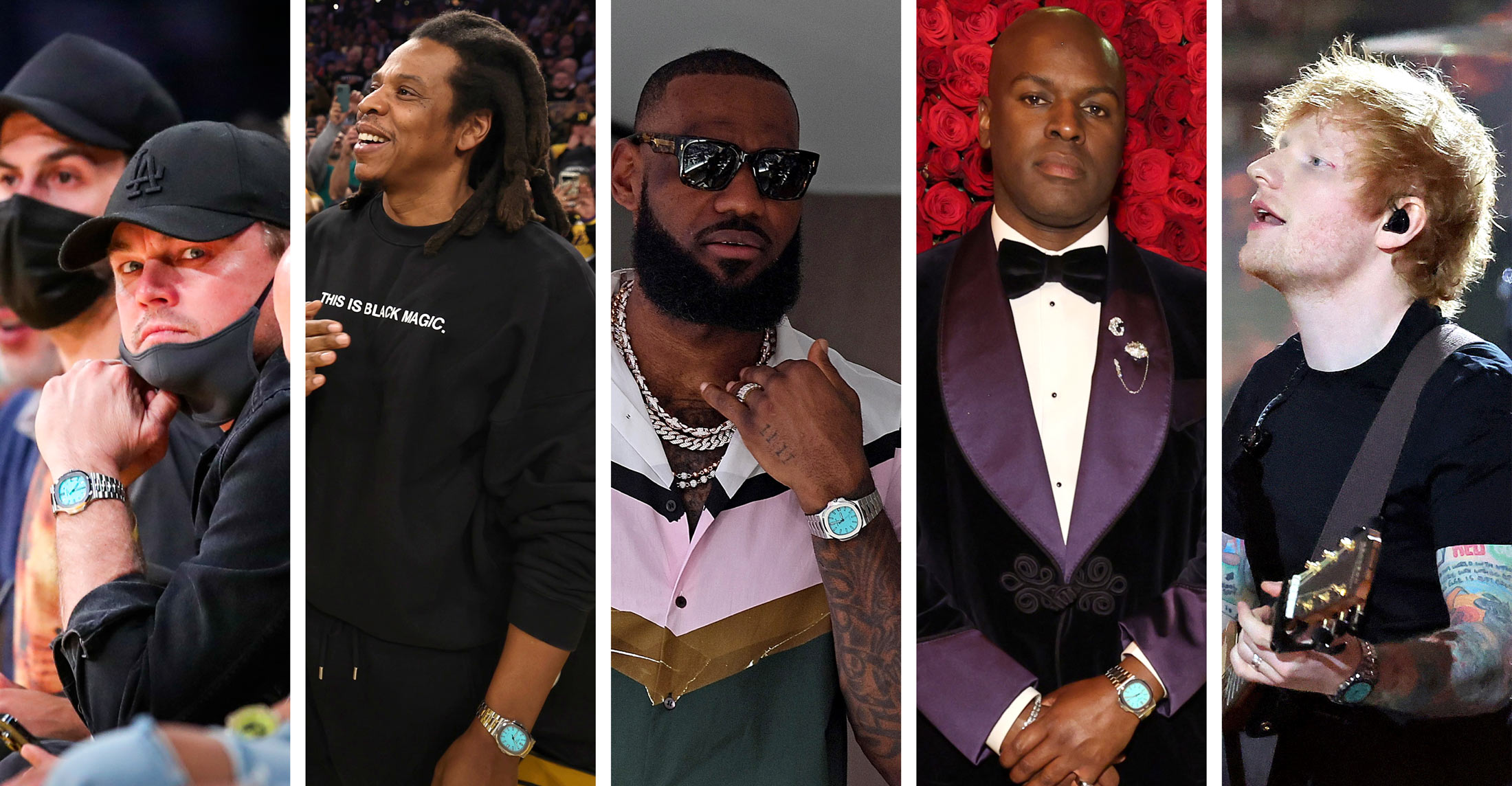 Leonardo DiCaprio, Jay-Z, LeBron James, Corey Gamble, Ed Sheeran (Foto: Getty Images)