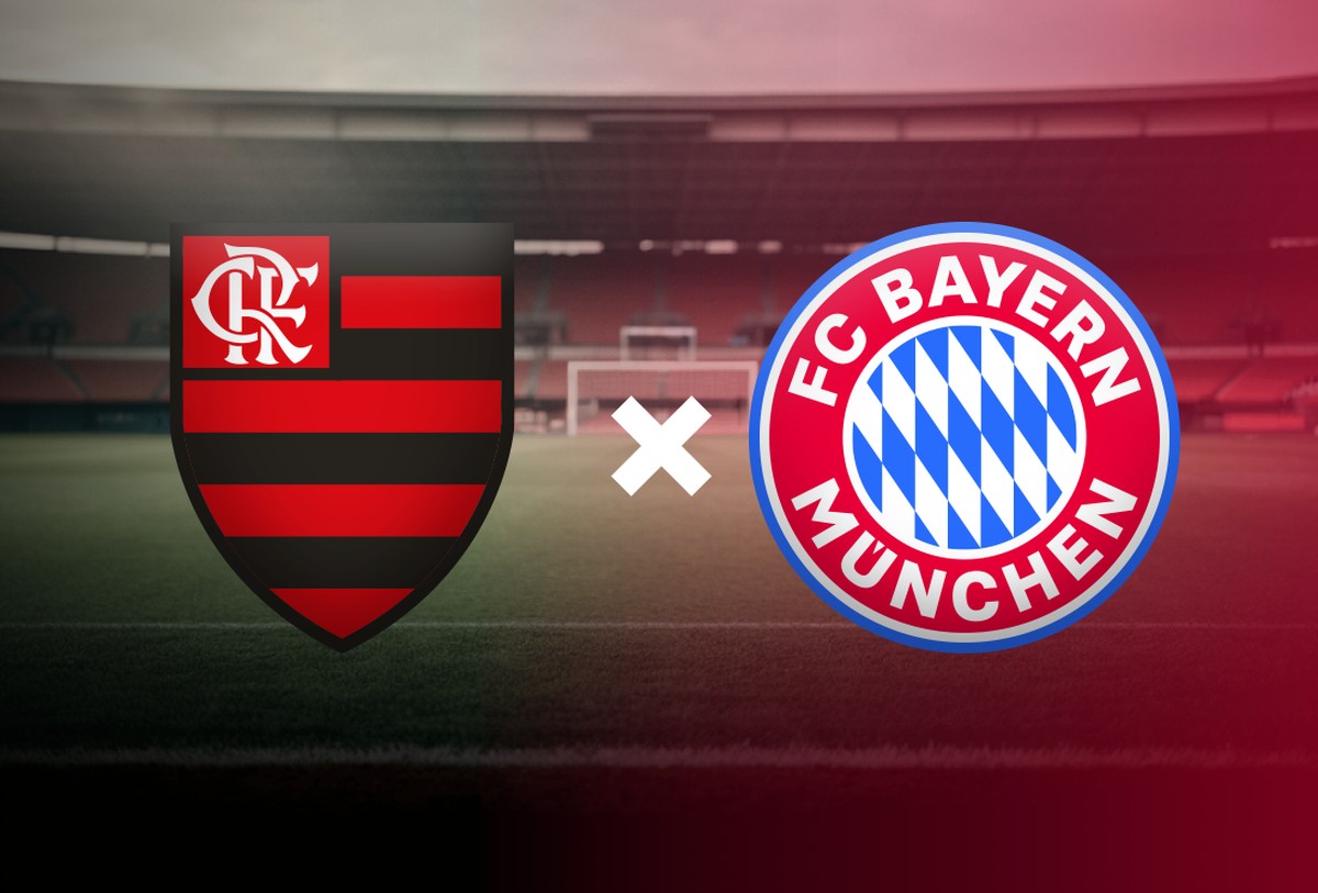 Bayern e Flamengo se enfrentam nas oitavas de final do Mundial de Clubes Flamengo x Bayern de Munique (Foto: Editoria de Arte)