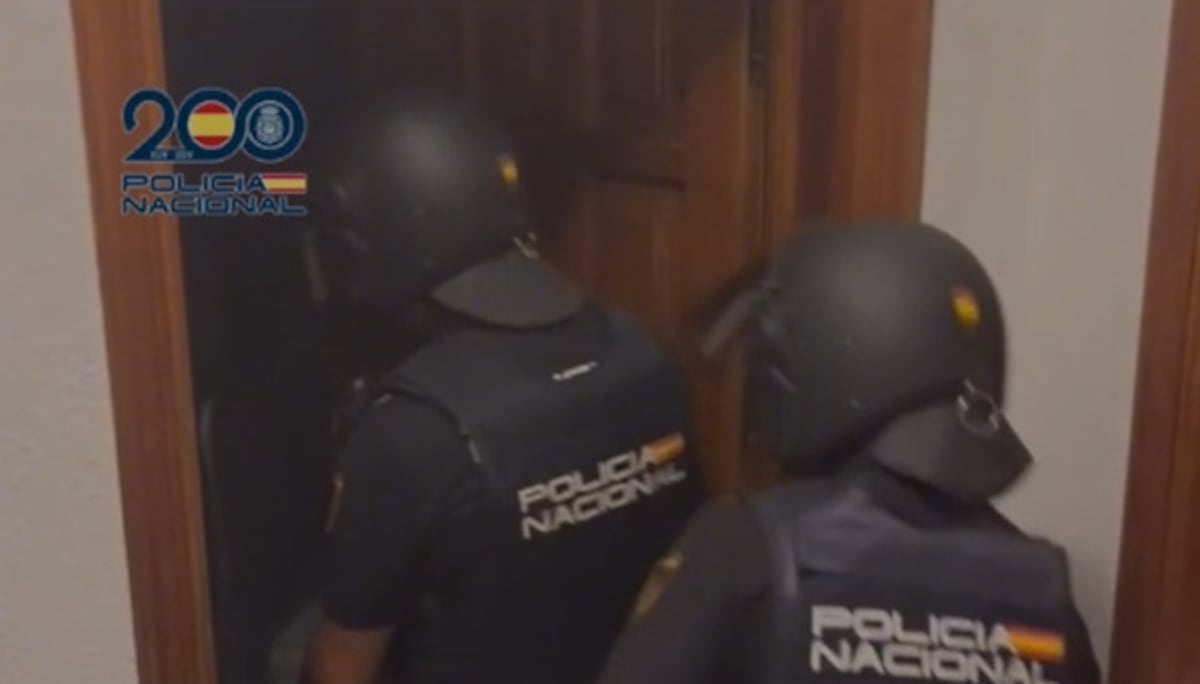 Operativo policial, em uma imagem facilitada pela Polícia Nacional. (Foto: Polícia Nacional)