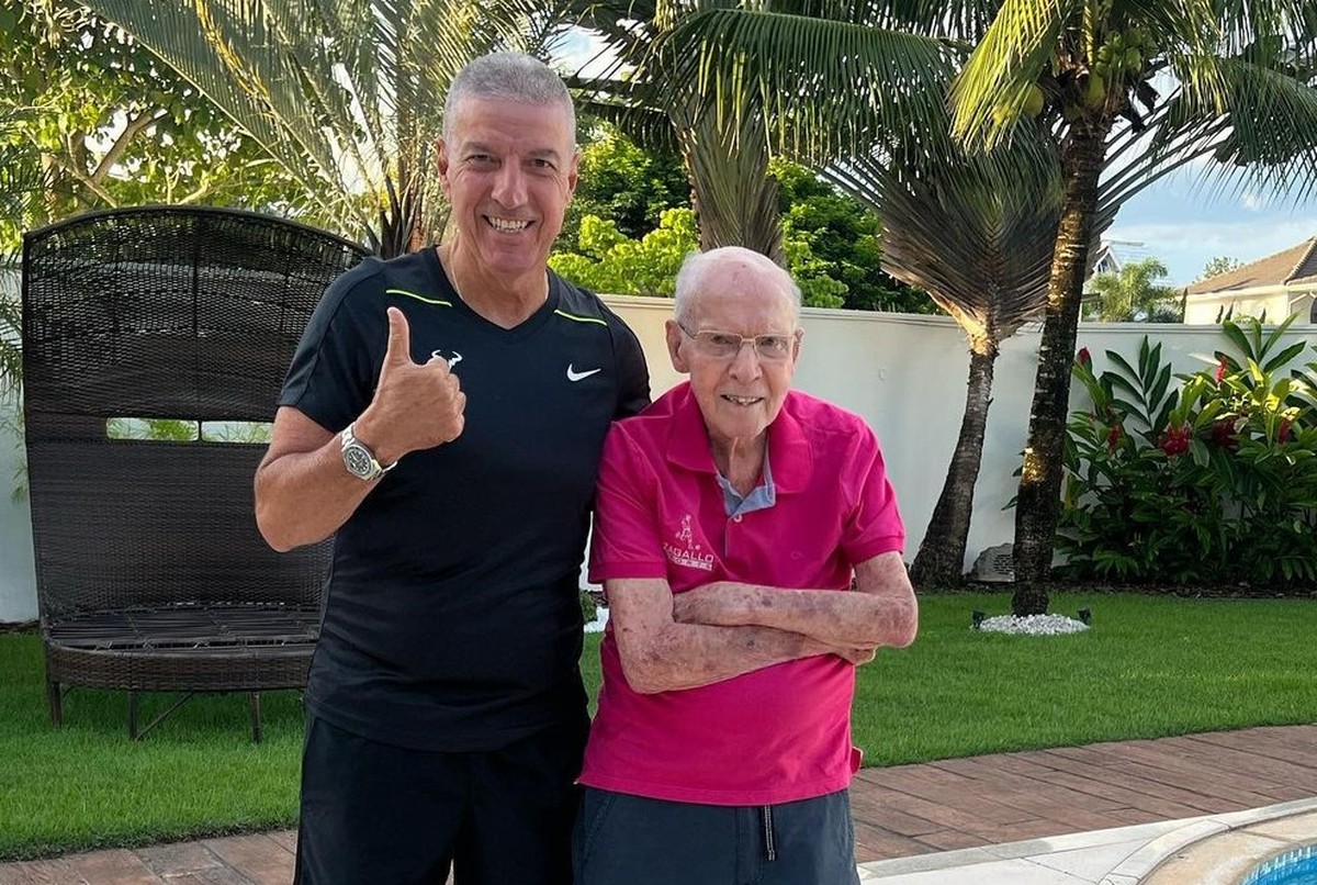 Zagallo e o filho, Mario Cesar, declarado seu inventariante segundo testamento (Foto: Reprodução / Instagram)