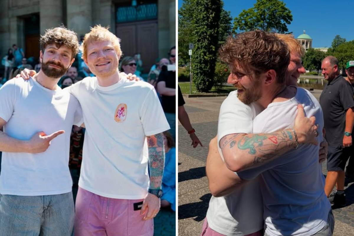 Ed Sheeran faz dueto surpresa com fã e encanta público em apresentação especial Emilio Piano é fã de Ed Sheeran e se emociona ao realizar sonho de tocar com o cantor (Foto: Reprodução/Instagram)