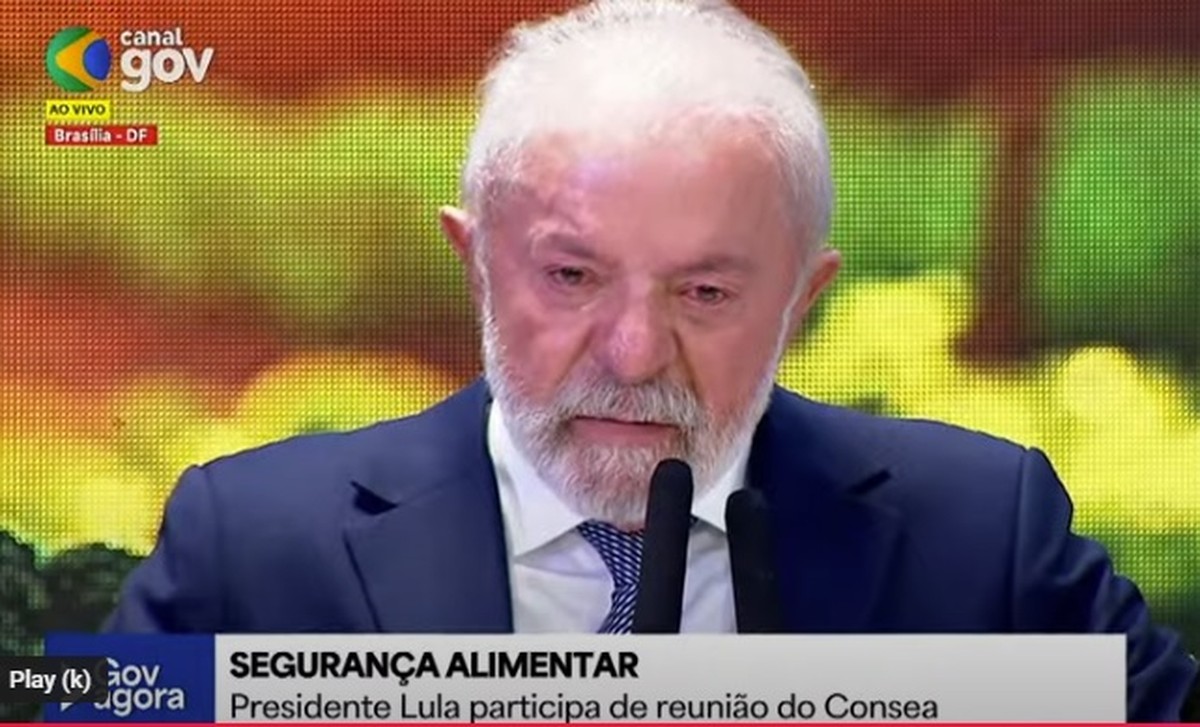 Lula chora durante reunião (Foto: Reprodução)